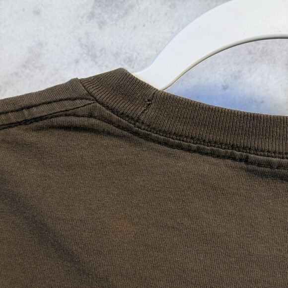 Hurley T Shirt Mens Large 21x27.5 Brown Y2K Style Grunge Skate Skateboard - Picture 8 of 15
